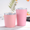 8oz Milk Tumbler Thermos Coffee Mugs Reusable Stainless Steel Tumbler Double Wall Coffee Tumblers With Lid